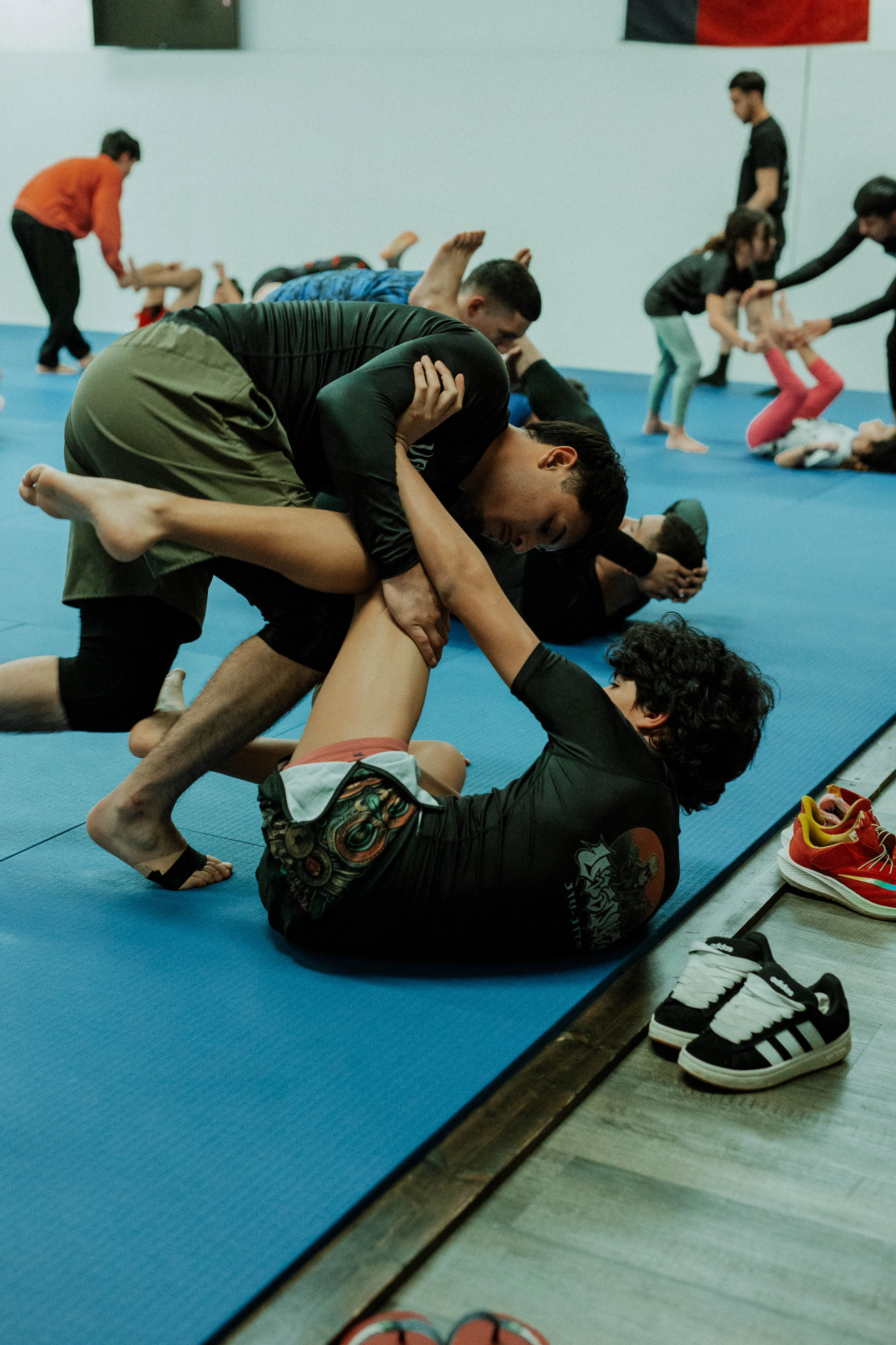 Jiu-Jitsu technique demonstration